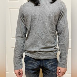 GAP Long Sleeve Hooded Shirt Size Medium In Grey